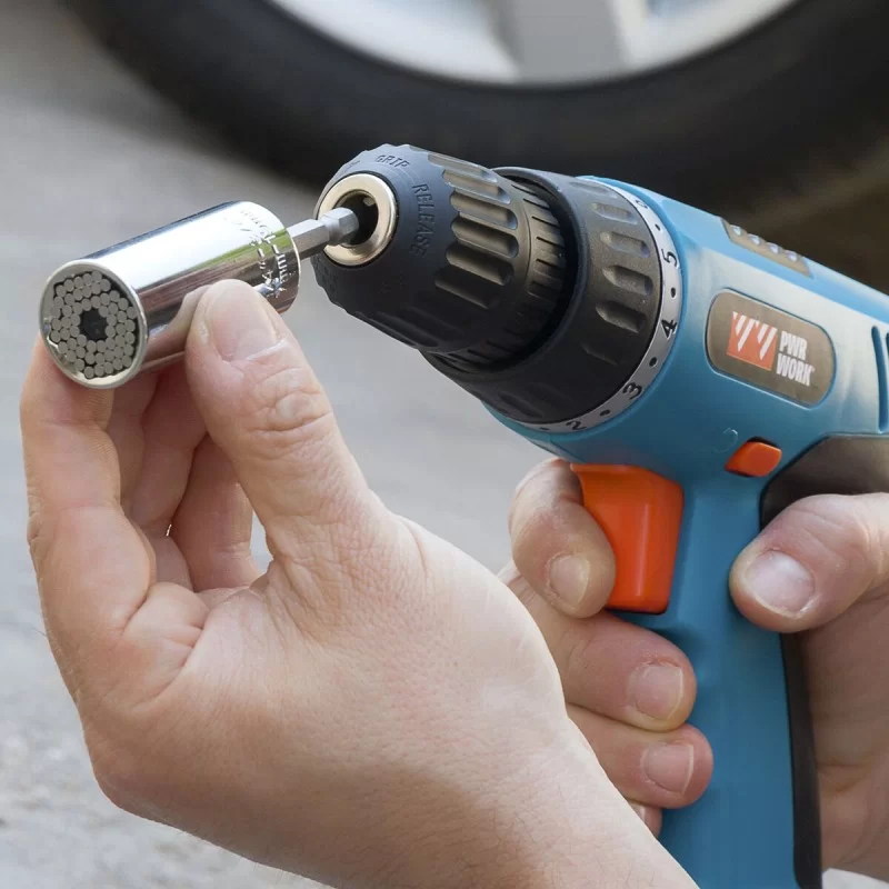 Universal Socket Wrench with Accessories...