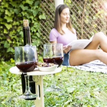 Folding and Portable Wine Table for Outdoors Winnek... 2
