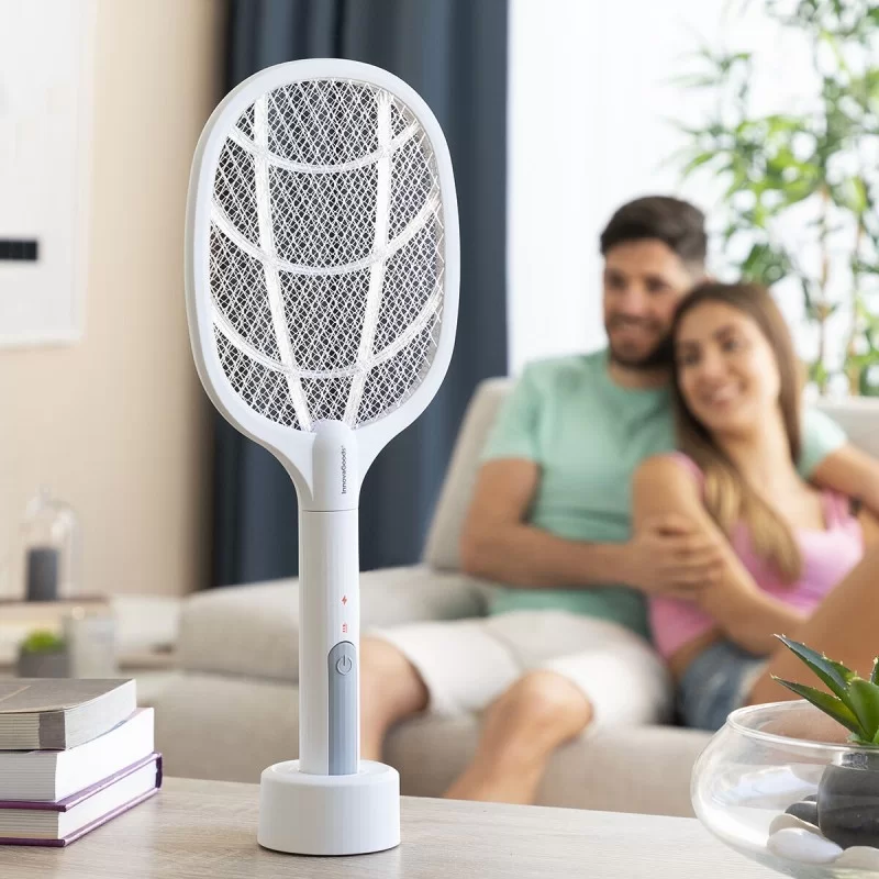 2-in-1 Rechargeable Insect Killing Racket with...