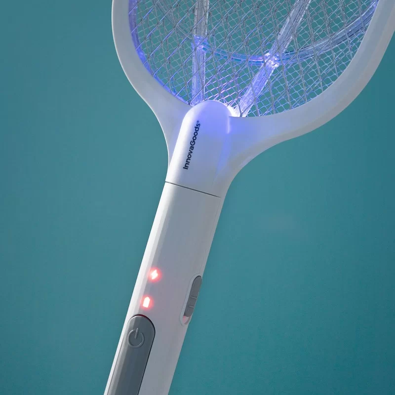 2-in-1 Rechargeable Insect Killing Racket with...