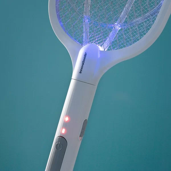 2-in-1 Rechargeable Insect Killing Racket with UV Light KL Rak InnovaGoods