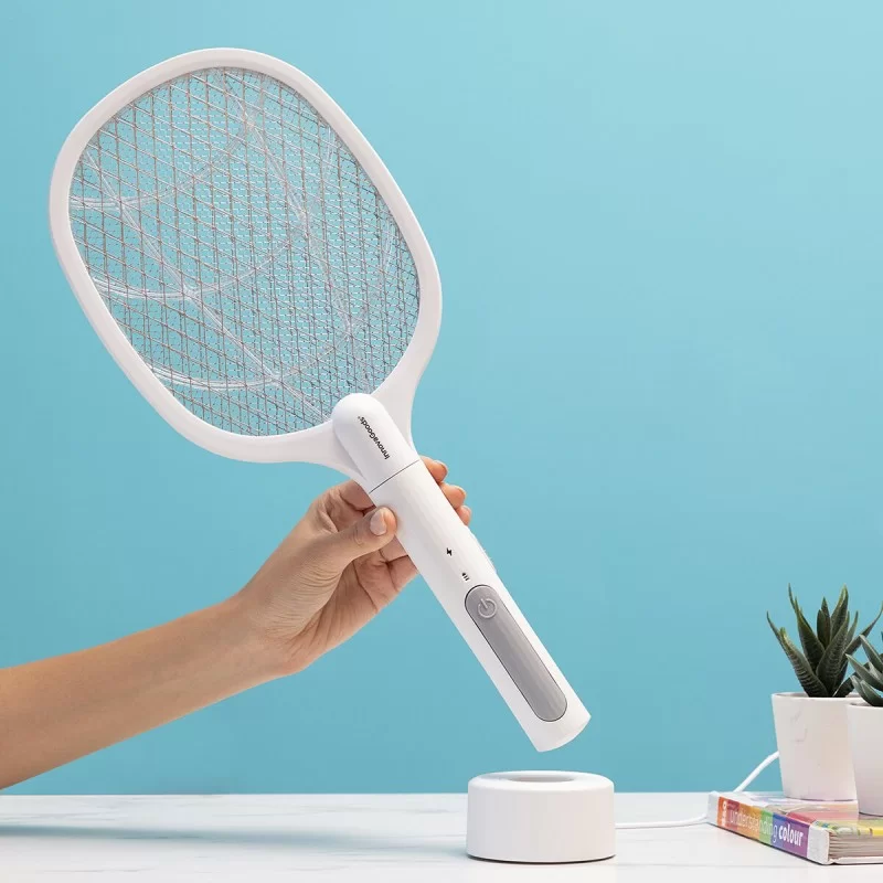 2-in-1 Rechargeable Insect Killing Racket with...