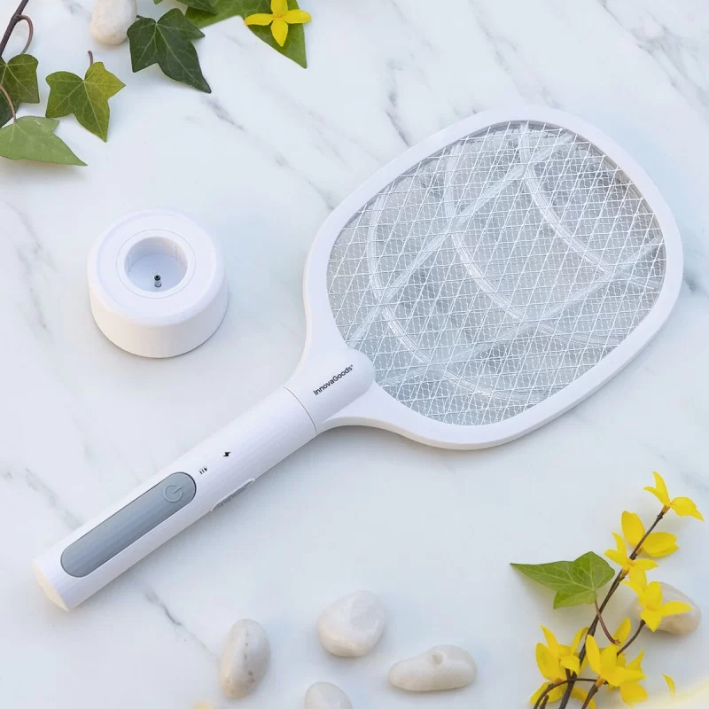 2-in-1 Rechargeable Insect Killing Racket with...