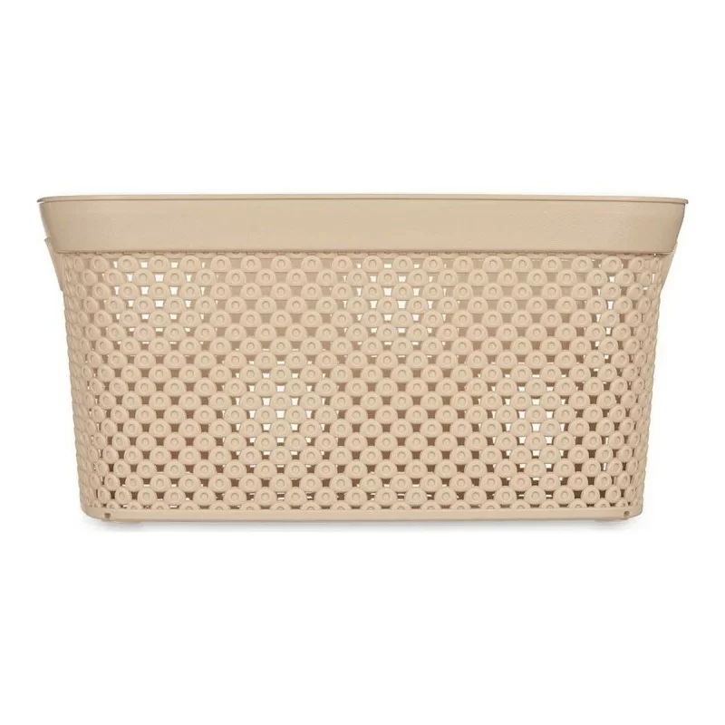 Basket 24 x 17 x 35 cm Beige Plastic 10 L
