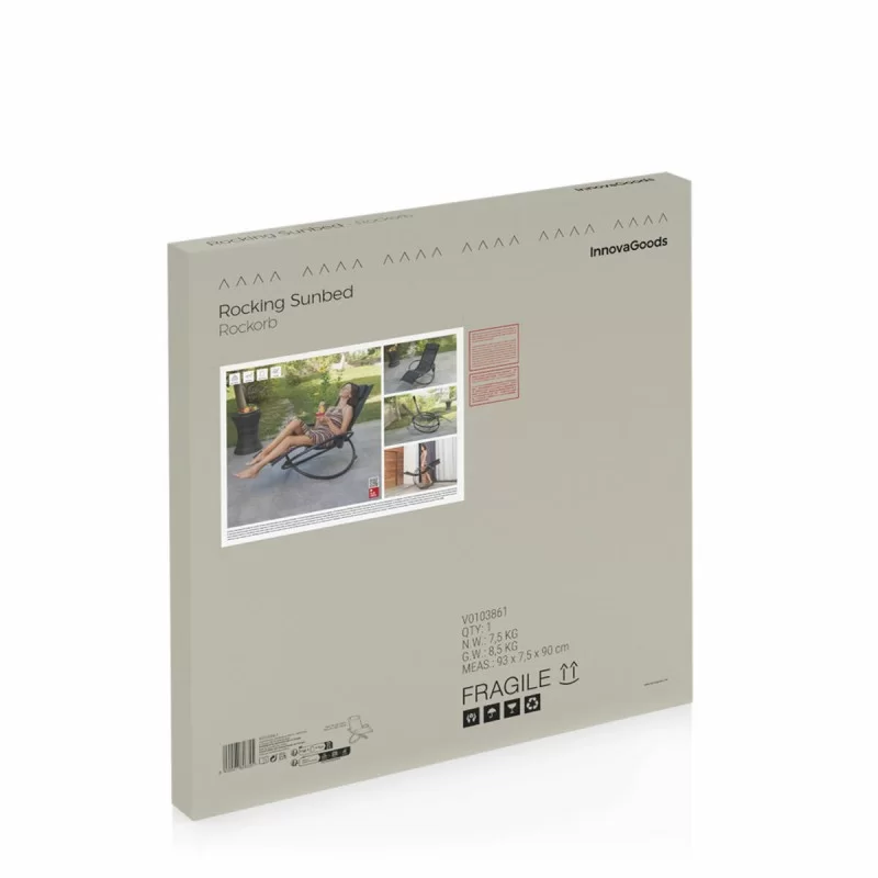 Folding Orbital Rocking Sun Lounger Rockorb...