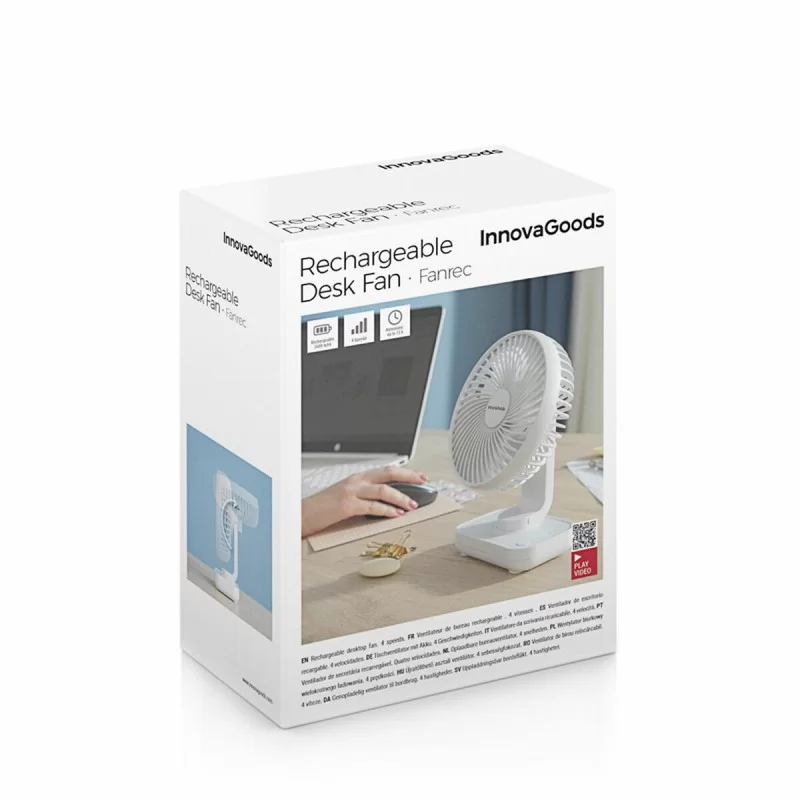 Rechargeable Desk Fan Fanrec InnovaGoods Ø5,4''...