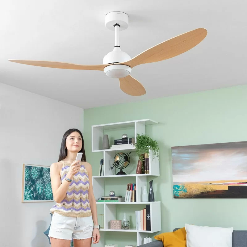 LED Ceiling Fan with 3 ABS Blades Wuled...