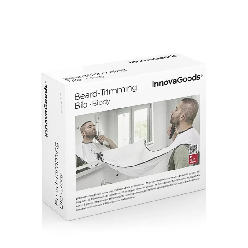 Beard-Trimming Bib with Suction Cups Bibdy...