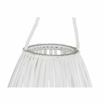 Candleholder DKD Home Decor White wicker Crystal 36 x 36... 2