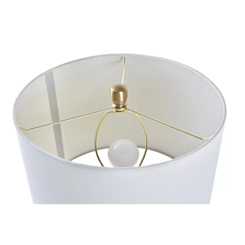 Desk lamp DKD Home Decor White Golden Metal 50...