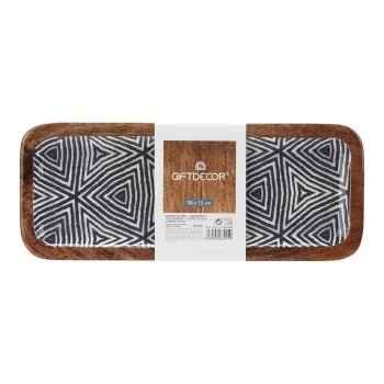 Centerpiece Ethnic Black Brown White (38 x 15 cm) 2