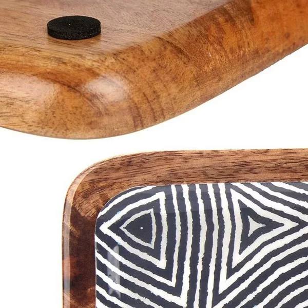 Centerpiece Ethnic Black Brown White (38 x 15 cm)