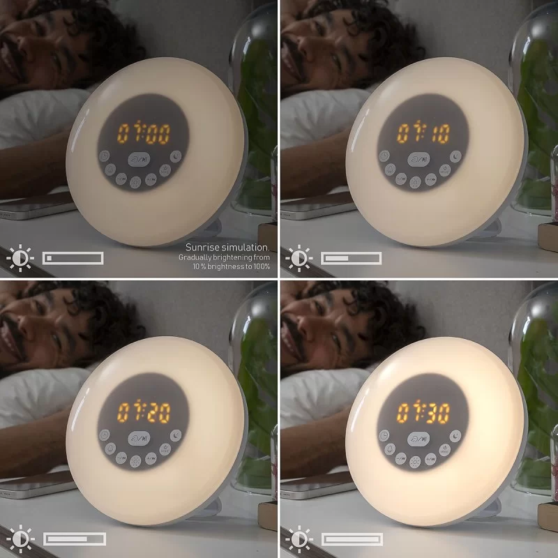 Sunrise Alarm Clock with Speaker Slockar...