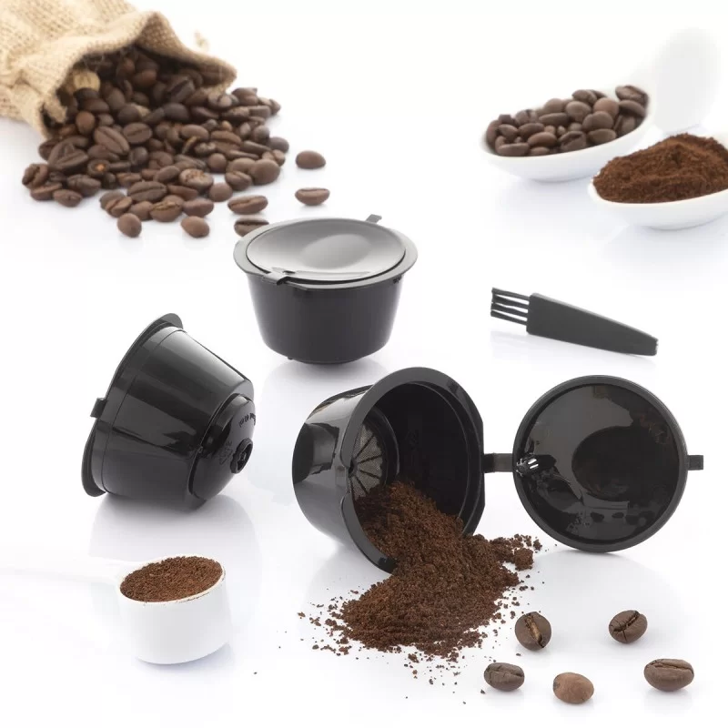 Set of 3 Reusable Coffee Capsules Redol...