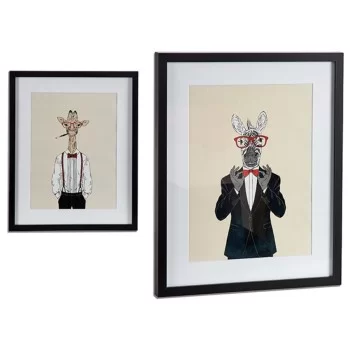 Painting With frame 43 x 3 x 53 cm Black Particleboard 2