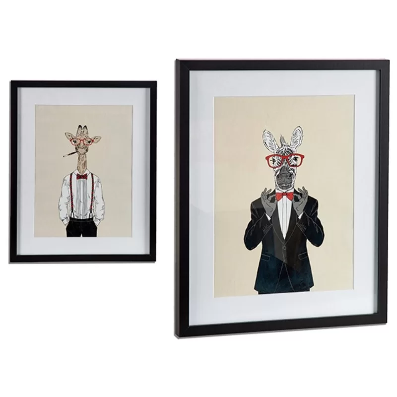 Painting With frame 43 x 3 x 53 cm Black...