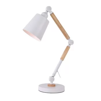 Flexo/Desk lamp EDM White Metal 60 W E27 Ø 18 x 53 cm 2