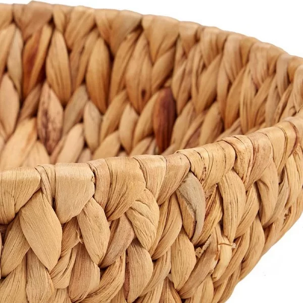 Centerpiece 29 x 8 x 29 cm Metal Brown Water hyacinth