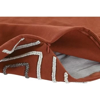Cushion cover DKD Home Decor Terracotta Geometric 50 x 1... 2