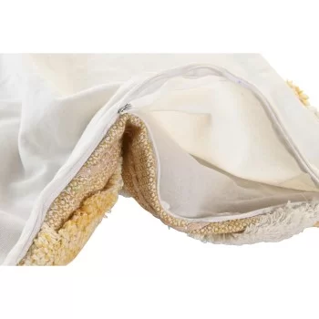 Cushion cover DKD Home Decor Yellow 50 x 1 x 50 cm 2