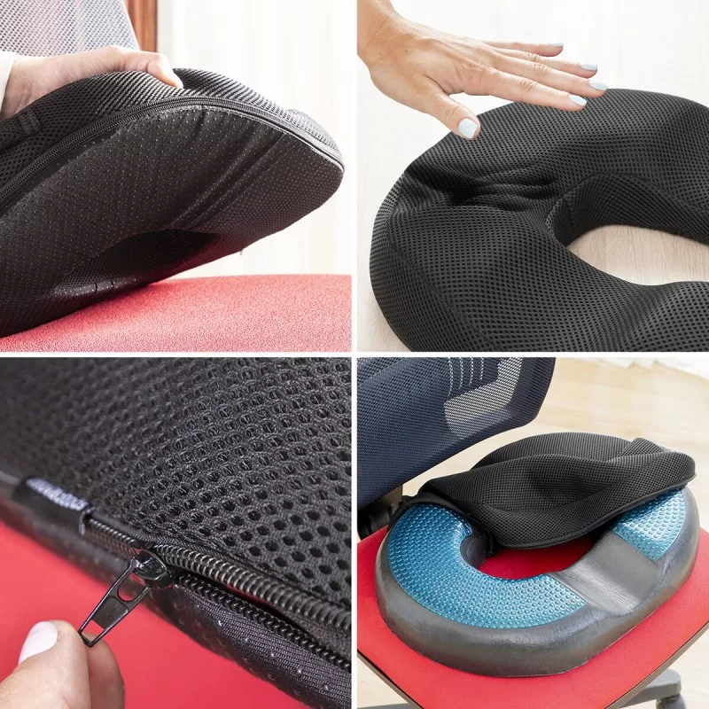Gel & Bamboo Charcoal Cushion with Removable...