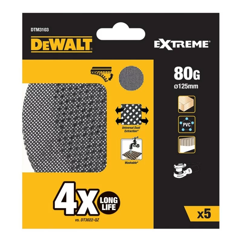Sanding discs Dewalt dtm3103-qz Ø 125 mm 80 g 5...