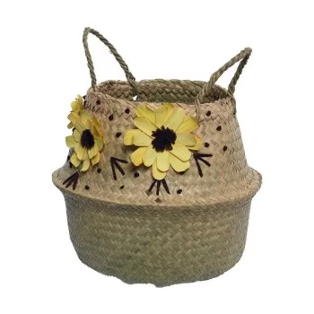 Multi-purpose basket Decoris Spring Brown wicker (30 x 30...