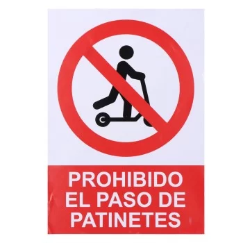 Sign Normaluz Prohibido acceder con patinete Stick (21 x...