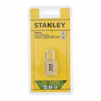 Combination padlock Stanley Brass (2 cm) 2