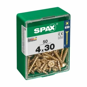 Box of screws SPAX Wood screw Flat head (4 x 30 mm) (4,0...