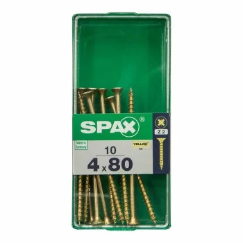 Box of screws SPAX 4081020400802 Wood screw Flat head (4...