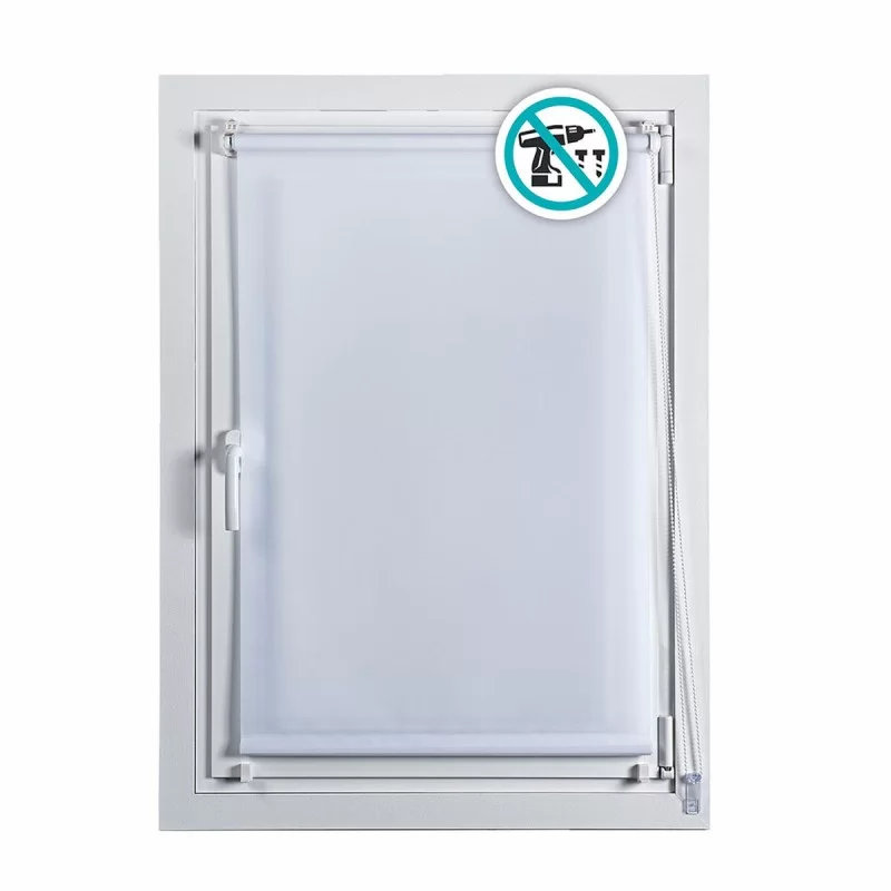 Roller blinds Stor Planet Clip&Fix White (90 x 180 cm)