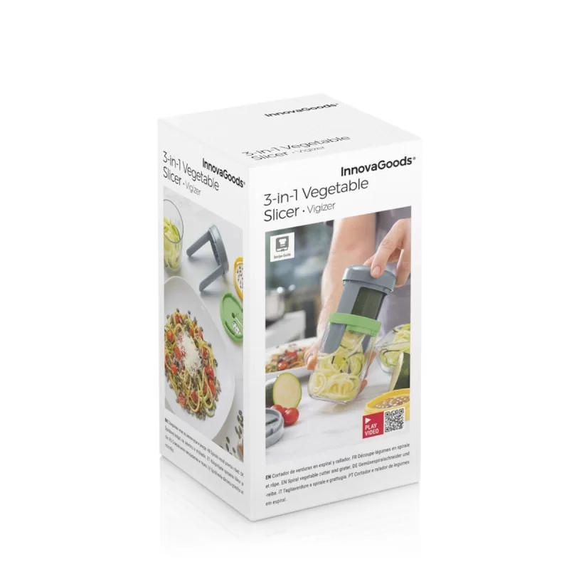 Vegetable Spiral Cutter and Grater with Recipes...