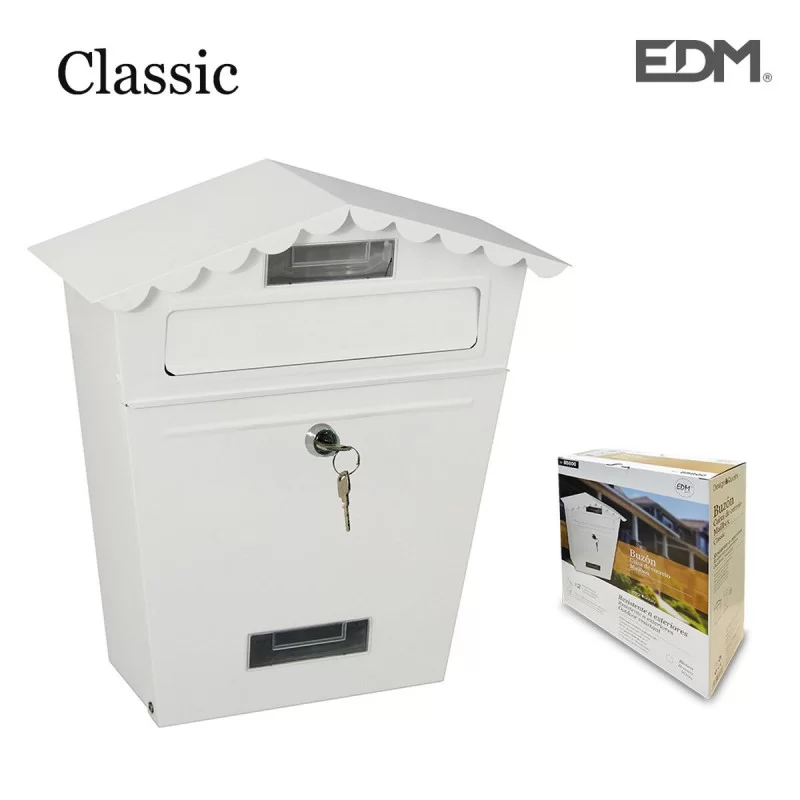 Letterbox EDM Steel White Classic (29,5 x 10,5...