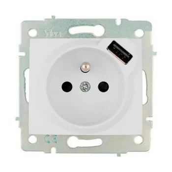 Plug socket Solera erp60fusb European Bipolar White 16 A...