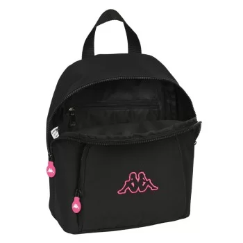 Casual Backpack Kappa Black and pink Black 13 L 2