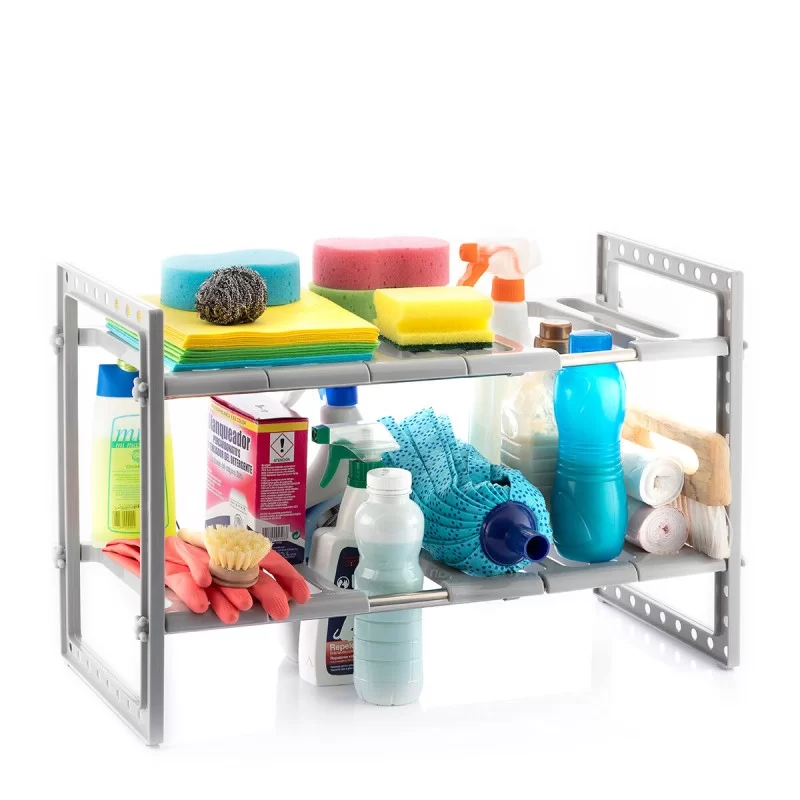 Extendable Under-Sink Shelf Unit Shibblek...