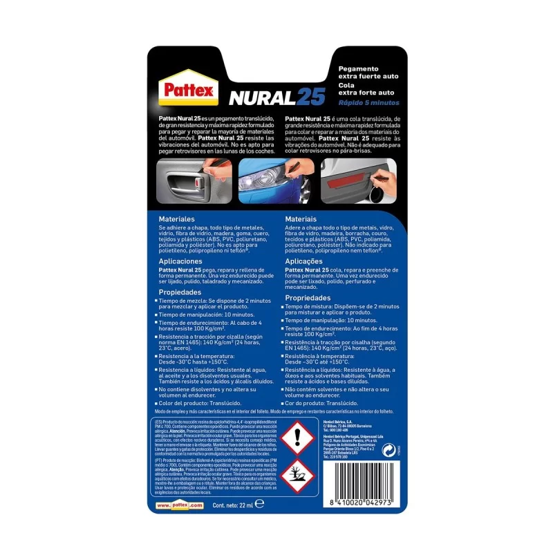 Instant Adhesive Pattex nural 25 22 ml Liquid 1...