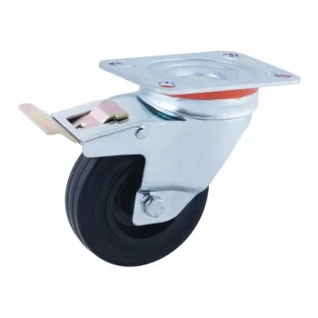Rueda Afo CR29470 With brakes Swivel base Ø 10 cm Latex...