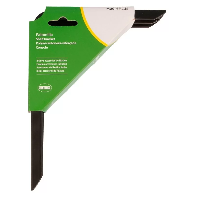 Wall Bracket AMIG 4plus-21110 Shelves Black...