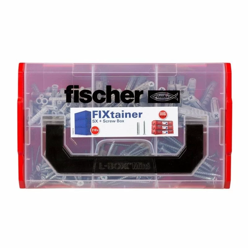 Wall plugs and screws Fischer Fixtainer...