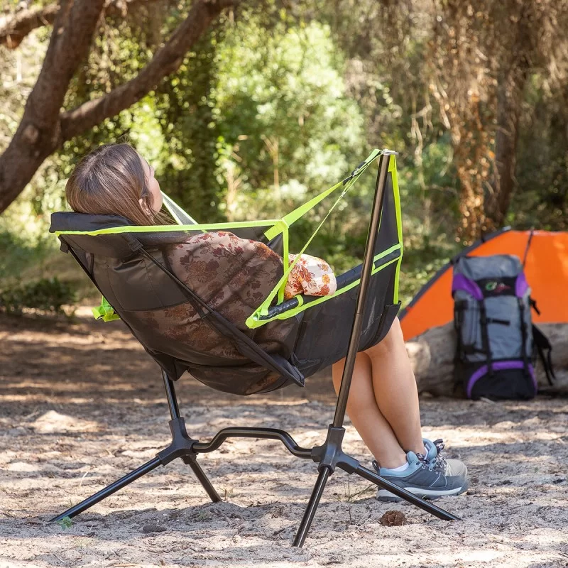 Folding Camping Chair with Swing Kamprock...