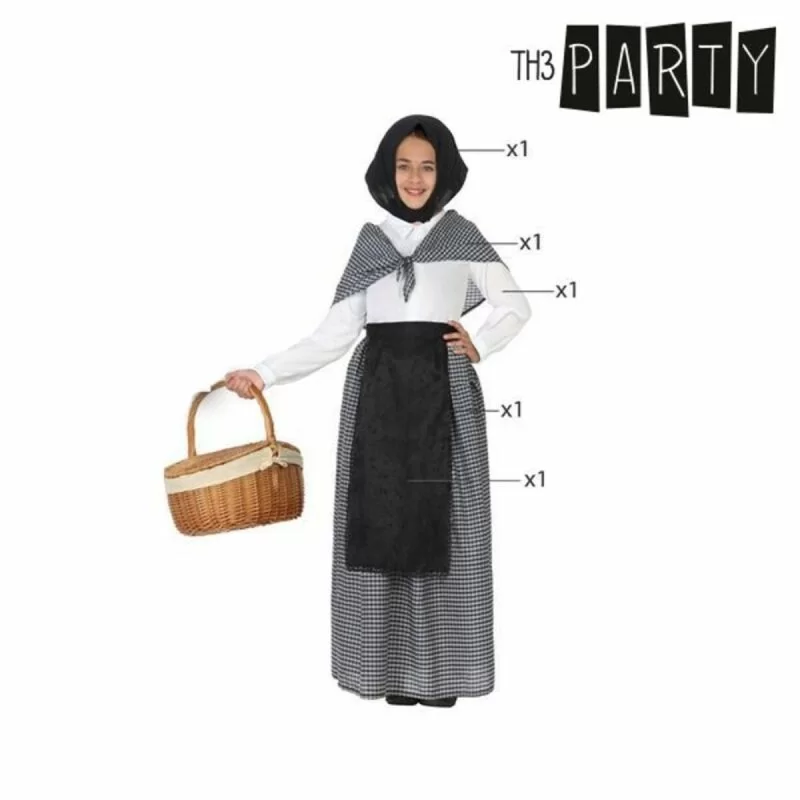 Costume for Children Th3 Party Black Grey (5...