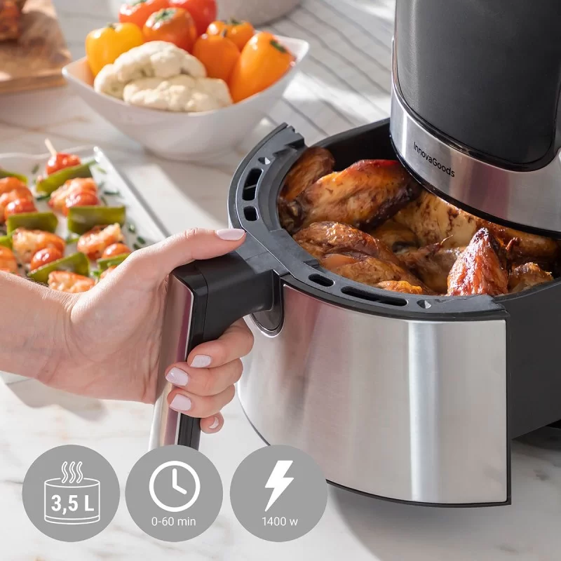 Air Fryer InnovaGoods Fryinn 3500 Black 1400 W...
