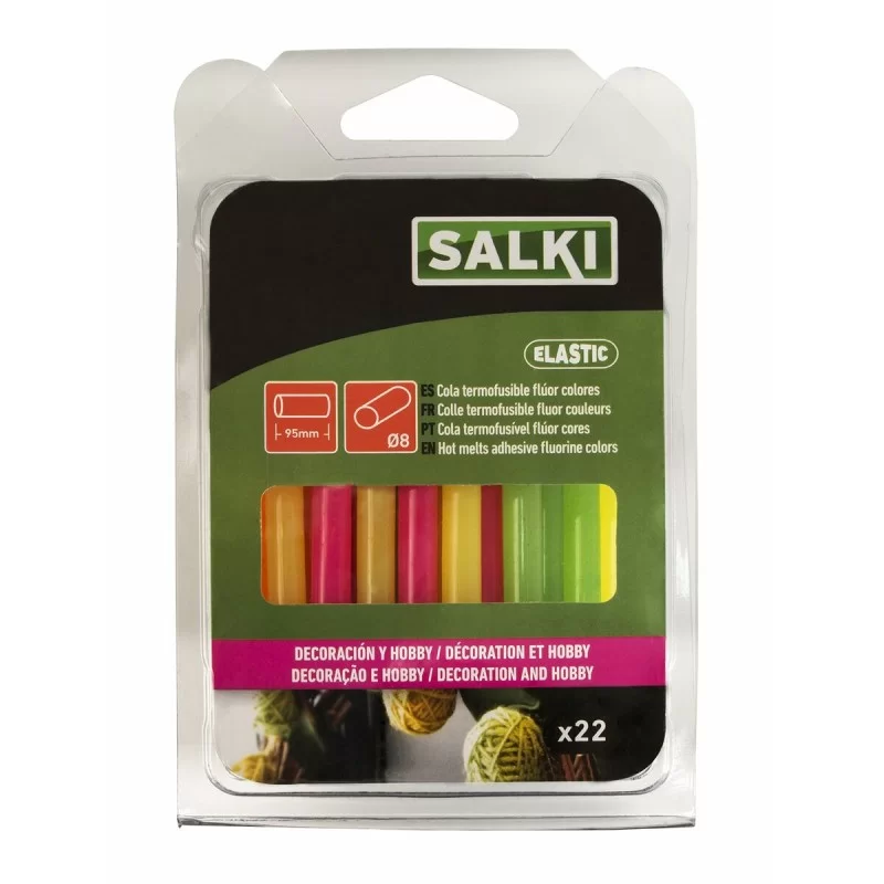 Hot melt glue sticks Salki 430106 Multicolour...