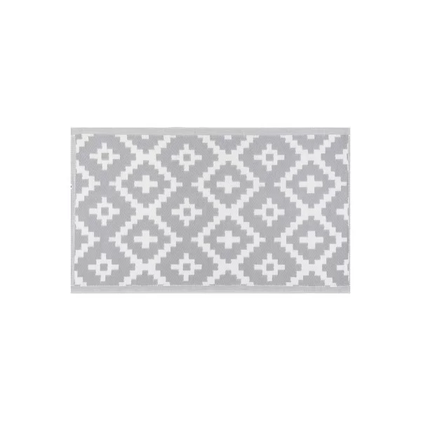 Outdoor rug Paros Grey polypropylene