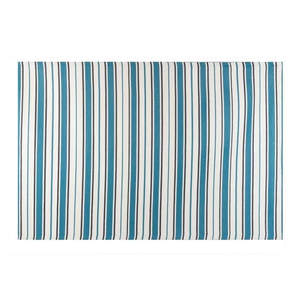 Outdoor rug Milos 160 x 230 x 0,5 cm Blue polypropylene
