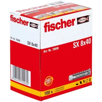 Studs Fischer SX 70008 Nylon 8 x 40 mm (100 Units) 2