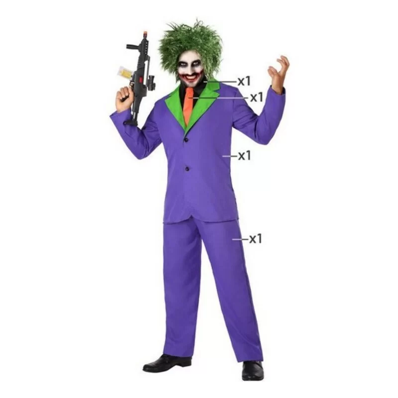 Costume for Adults Joker Purple Male Assassin...