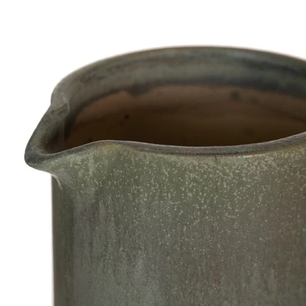 Vase 21 x 14 x 28,5 cm Ceramic Green Cream